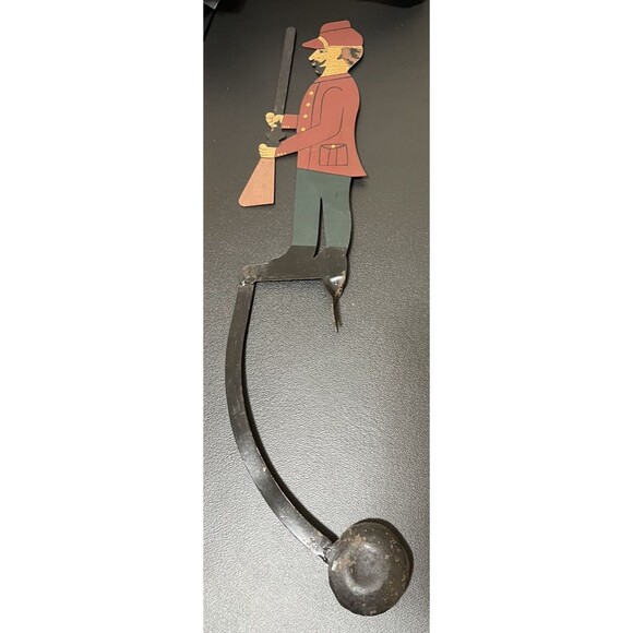 Vintage Antique Balance Toy Soldier Balancing Moving Metal Tin Toy About 19” L - Picture 1 of 8